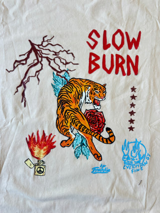 Crouching Tiger Tee Cream - By Frankie