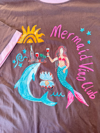 Brown Mermaid Tee - By Frankie Tops By Frankie