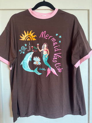 Brown Mermaid Tee - By Frankie Tops By Frankie