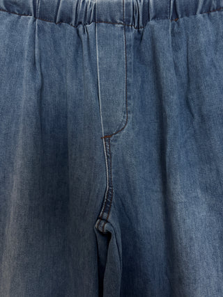 Gwen Baggy Denim Jeans - Blue Bottoms WAKEE