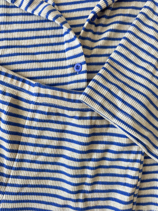 Blue/Grey Stripe Shirt Set - By Frankie Sets By Frankie