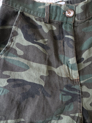 Dark Camo Jorts Denim Pants - By Frankie Bottoms BY FRANKIE