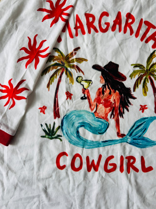 Sip'in Mermaids Tee - By Frankie