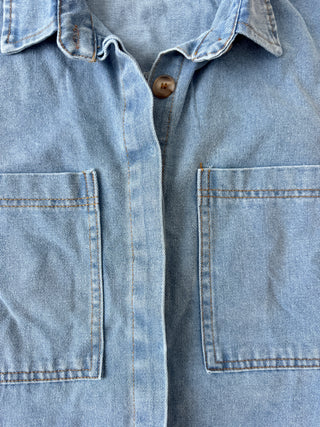 Zali Light Denim Shirt - By Frankie TOPS By Frankie