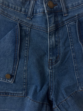 Melanie Denim Shorts - Mid Blue