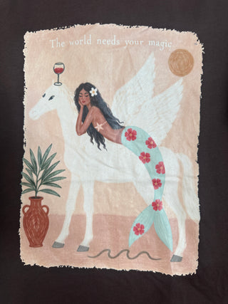 Mermaids Love Unicorns Tee - By Frankie Tops By Frankie