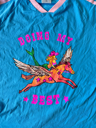 Flying High Tee Blue - By Frankie