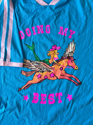 Flying High Tee Blue - By Frankie