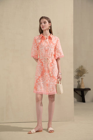 Bettina Mini Dress - Coral Dresses GDS   