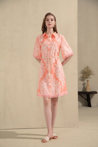 Bettina Mini Dress - Coral Dresses GDS   