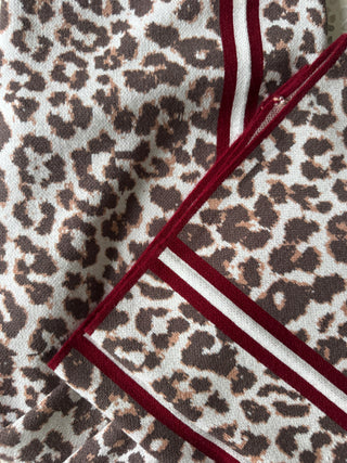 Leopard Knit Racer Pants Bottoms Ebby and I