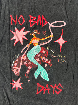 Only Good Times Washed Black Tee - By Frankie