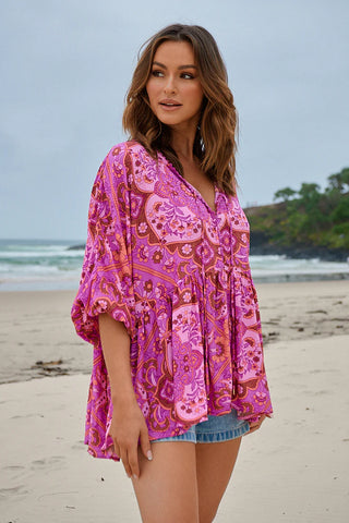 Maddison Top - Pink Tops Jaase