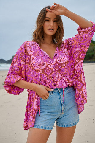Maddison Top - Pink Tops Jaase