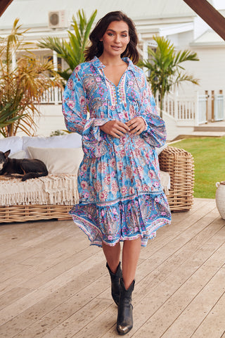 Iwona Midi - Blue Dresses Jaase   