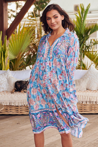 Iwona Midi - Blue Dresses Jaase   