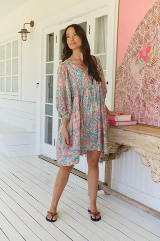 Bailey Mini Dress - Pink/Blue Dresses Jaase