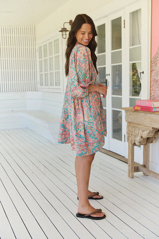 Bailey Mini Dress - Pink/Blue Dresses Jaase