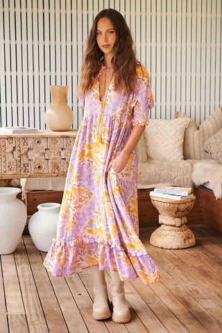 Trina Maxi Dress - KhakiLove letters Penny (Copy) Dresses Jaase