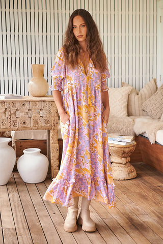 Trina Maxi Dress - KhakiLove letters Penny (Copy) Dresses Jaase