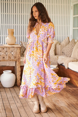Trina Maxi Dress - KhakiLove letters Penny (Copy) Dresses Jaase
