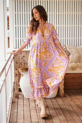Trina Maxi Dress - KhakiLove letters Penny (Copy) Dresses Jaase