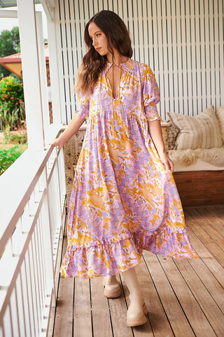 Trina Maxi Dress - KhakiLove letters Penny (Copy) Dresses Jaase