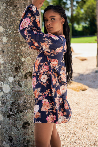 Robyn Rose Mini - Navy Dresses Jaase   