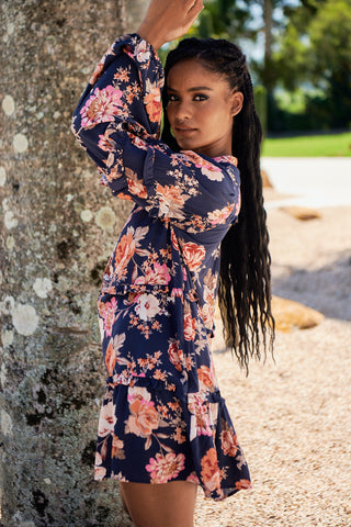 Robyn Rose Mini - Navy Dresses Jaase   