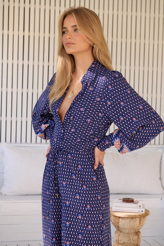 Lanah Jumpsuit - Blue Jumpsuits Jaase