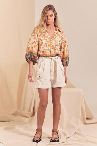 Colette Linen Blouse - Earth Tops Jaase