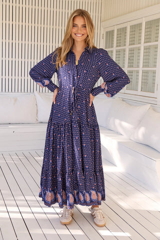 Lanah Maxi - Navy Dresses Jaase