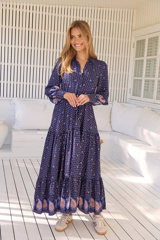 Lanah Maxi - Navy Dresses Jaase