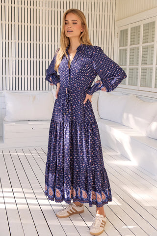 Lanah Maxi - Navy Dresses Jaase