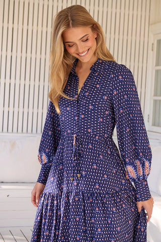 Lanah Maxi - Navy Dresses Jaase