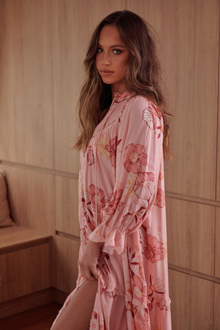 Tamika Pink Midi Dress - Pink Dresses Jaase