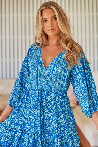 Brooke Maxi Dress - Blue Dresses Jaase   