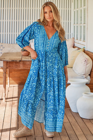 Brooke Maxi Dress - Blue Dresses Jaase   