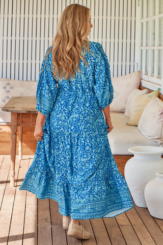 Brooke Maxi Dress - Blue Dresses Jaase   