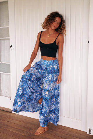 Gracie Pants - Blue/White Bottoms Jaase   