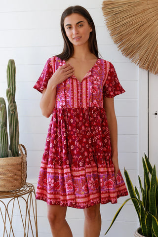 Nalini Mini Dress - Pink Dresses IRIS MAXI