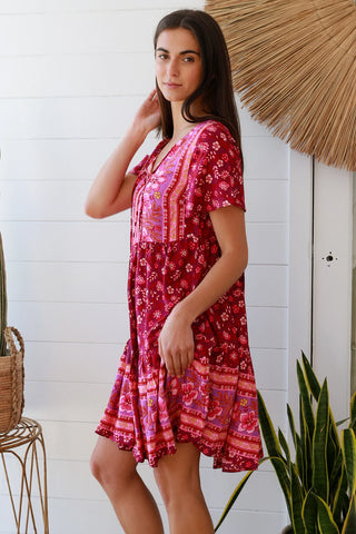 Nalini Mini Dress - Pink Dresses IRIS MAXI