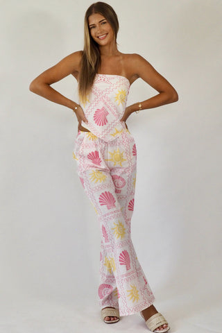 Suns and Shells Bandana Set - By Frankie Tops By Frankie