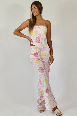 Suns and Shells Bandana Set - By Frankie Tops By Frankie