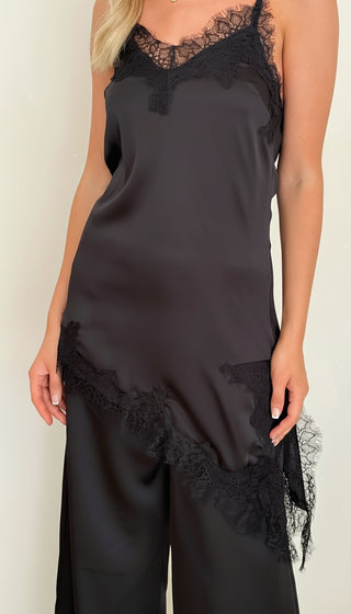 Kylie Black Lace Asymmetrical Set - By Frankie Sets By Frankie