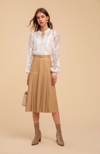 Lila Lace Blouse - White Tops gds   