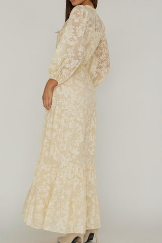 Harper Maxi Dress - Cream Dresses Indikah   