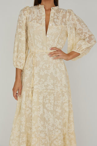Harper Maxi Dress - Cream Dresses Indikah   