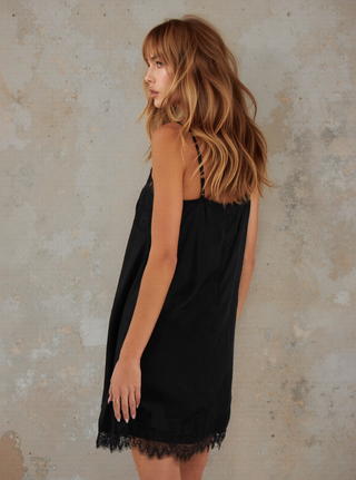 Laura Lace Black Mini Dress - By Frankie DRESSES By Frankie