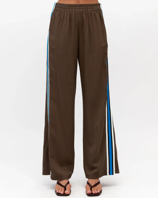 Ellie Racer Pants Brown and Blue Bottoms Ebby and I